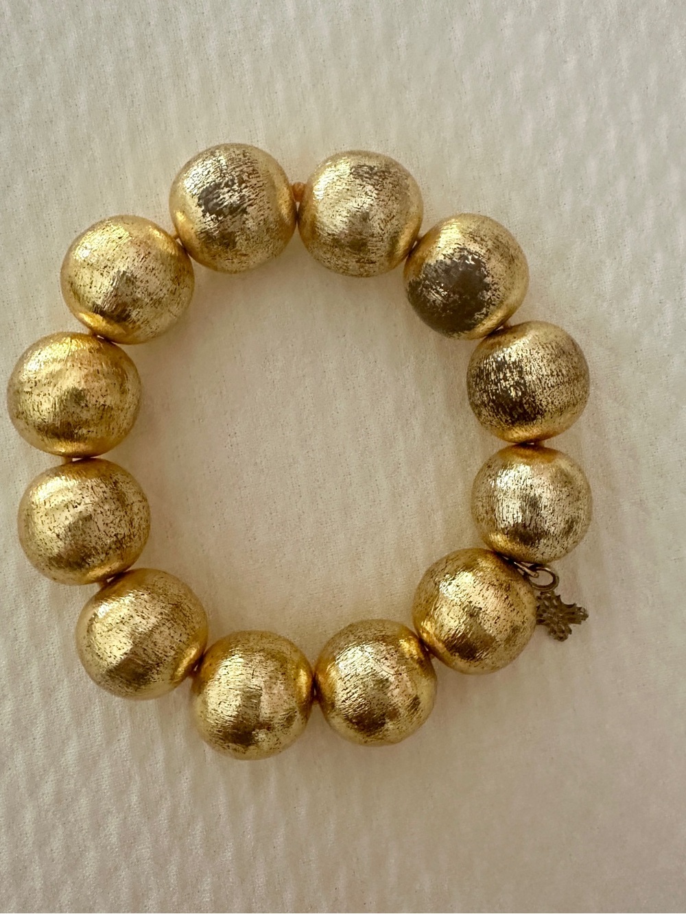 Gold Bead Stretch Bracelet - Elegant Women’s Jewelry
